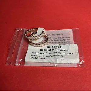 Bomb Party RG45664 “Remember To Dream” Cubic Zirconia on Rose Gold Sz 7 Ring NWT thumbnail 6
