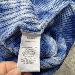 Derek‎ Heart Womens Sweater Hoodie Blue Tie Dye Knit Pullover Size XL Xlarge thumbnail 4