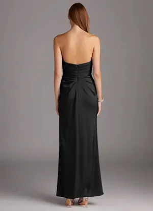 Azazie Bridesmaid Satin Dress thumbnail 2