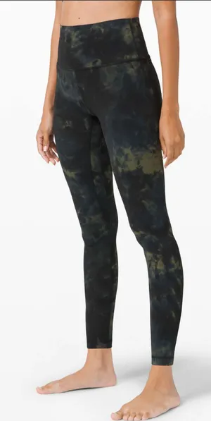 Lululemon Align Pant 25" *Diamond Dye Diamond Dye Graphite Grey Bronze Green 20 thumbnail 1