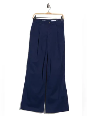 AG Adriano Goldschmied $235 Jules Pleated Wide Leg Chino Pants in after midnight blue 26 thumbnail 3