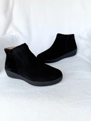 FITFLOP SUMI Ladies Ankle Suede Boots Black Sz EU36/US5 New thumbnail 2