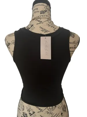 Size Large Peekaboo Crop Black thumbnail 2