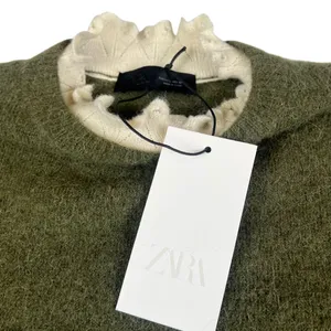 Zara Alpaca Wool Short Sleeve Sweater Large New with Tags thumbnail 9