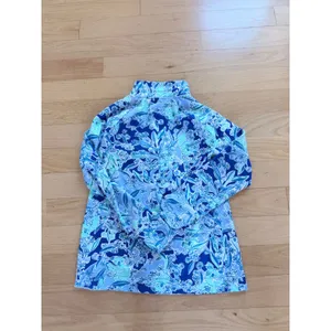 Lilly Pulitzer Skipper Popover Koala Me Maybe Blue Green Half Zip Sweatshirt S thumbnail 7