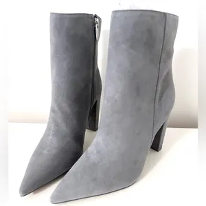 Vince Camuto Membidi Blue Gray Suede Mid Boots 5.5 thumbnail 4