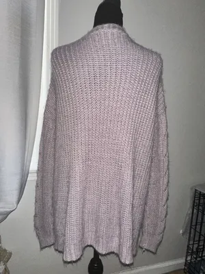 a.n.a Purple Knit Cardigan thumbnail 3