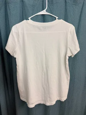Madewell Women's White Crewneck Short Sleeve Tee thumbnail 3