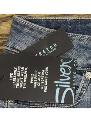 NWT Silver Jeans Co. Suki Mid Rise Curvy Fit Capri Jeans Indigo Blue 24x23.5 thumbnail 6