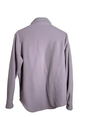 Aritzia TNA Polar Fleece Shacket Shirt Jacket Size 1 (SM) Oversized Purple thumbnail 3