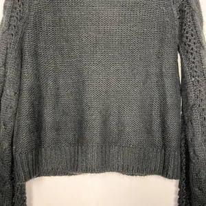 Leith Turtleneck Sweater Womens Medium Black Cut Out Long Sleeves Chunky Knit thumbnail 6