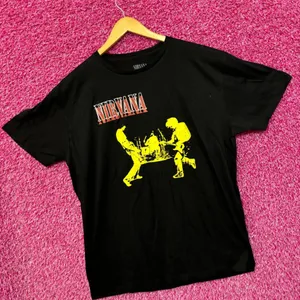 Nirvana Live at Reading 1992 Silhouette Grunge Band Tee XL thumbnail 3
