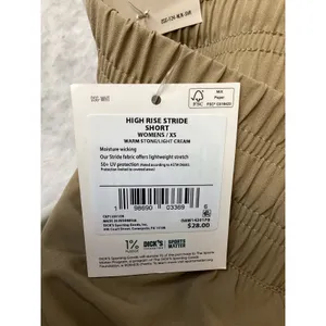 DSG Stride High-Rise Shorts Womens XS Warm Stone Light Cream Athletic Running thumbnail 5