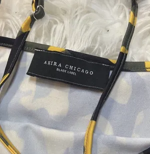 Akira Chicago Black Label Yellow Camo Bodycon Mini Dress thumbnail 12