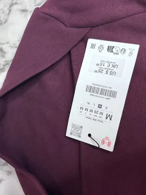 Zara Long Sleeve Boatneck Shirt Top Plum Size medium NWT minimalist classic thumbnail 6