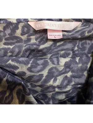 Vintage Y2K Victoria’s Secret Animal Print Cami Pajama Pants Set Lace thumbnail 5