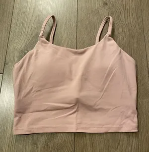 Dusty Pink Cropped Cami Tank Top thumbnail 1