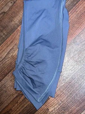 lululemon athletica grey Ruched Hem Leggings cropped size 6 thumbnail 8