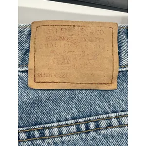 Levi's Strauss Women's Signature High Rise Blue‎ Denim Skirt Raw Hem thumbnail 6