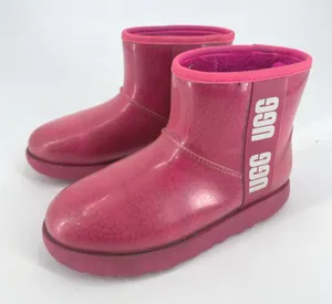 UGG Australia‎ Women's Pink Jelly Rain Boots Size 7 thumbnail 1