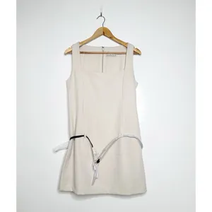 Abercrombie & Fitch NEW! Squareneck Belted Mini Dress Size Medium thumbnail 2