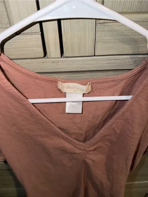 Altar'd State Mauve V-Neck Ruffle Sleeve Bodysuit thumbnail 3