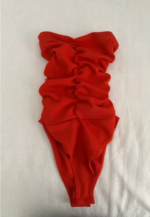 ZARA Red Orange Bodysuit thumbnail 3