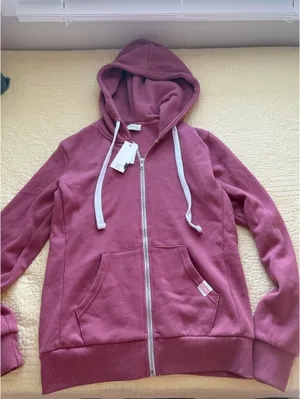 💗 Pink Zip-Up Reflex Hoodie – Size Large (Fits Like A Medium) thumbnail 1