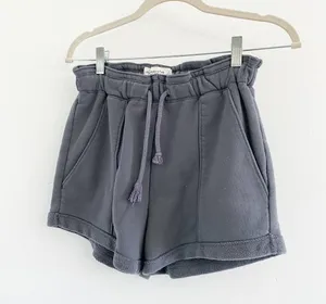 Abercrombie Cloud High Rise Paperbag Gray Shorts thumbnail 2