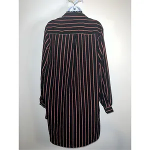 Women’s Black Red Striped Button Down Oversized thumbnail 6