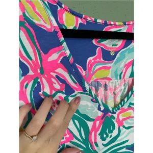 Lilly Pulitzer Blythe Swing Dress Size Small Casa Azul Pima Cotton Resortwear thumbnail 8