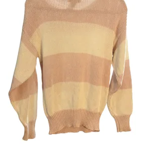 J. Crew Cream & Pink Crew Neck Sweater Sz S Vintage‎ thumbnail 4