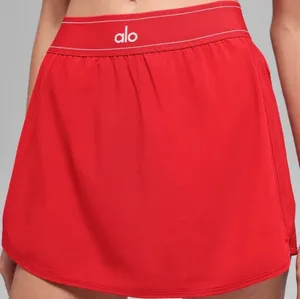 Alo Yoga Match Point Tennis Skirt Bright Red XS thumbnail 1