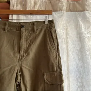 Madewell High-Rise Cargo Fatigue Pants Distant Surplus Green Utility Joggers 26‎ thumbnail 4