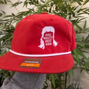 Make mullets great again Richardson Outdoors Red white snapback trucker hat cap Excellent condition thumbnail 5