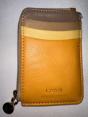 Lodis Catalina Colorblock Leather Zip Card Case Wallet ID Window Coin Pouch RFID thumbnail 1