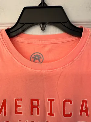 American Fighter Brimley Women's Coral Peach Graphic Cotton Tee Size XS thumbnail 10