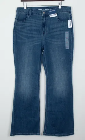 Old Navy Wow High Rise Flare Jeans Womens Size 14 Regular‎ NWT Medium Wash thumbnail 1
