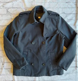 Fossil Military Utility Barn Field Navy Womens XS Chore Outdoor Fall Button Down thumbnail 1