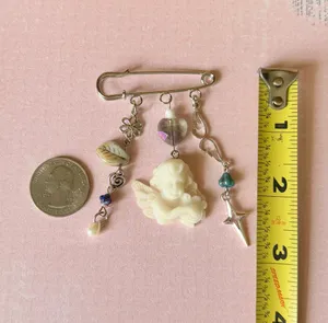 Handmade Czech glass beads mix bag charm👼🌀🩵 thumbnail 7