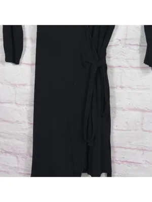 Lulus Black Wrap Dress - Size S thumbnail 3