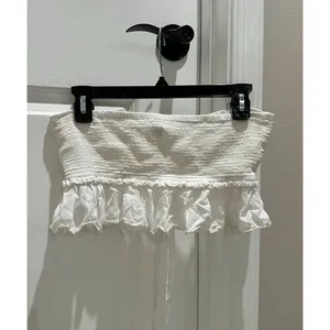 Aritzia Wilfred Smocked Ruffle Top thumbnail 3