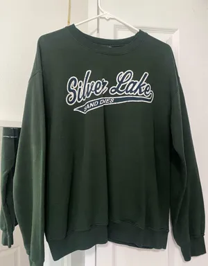 Green Gildan Crewneck thumbnail 1