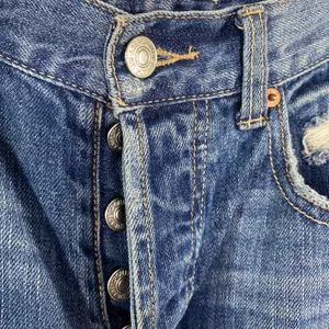 Abercrombie Dark Wash Distressed Button‎ Fly Mom Denim Jeans Womens Size 4/27 thumbnail 8