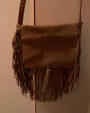 American Eagle Fringe Brown Crossbody Bag thumbnail 1