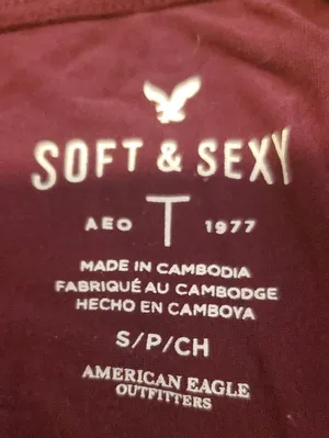 American Eagle Outfitters Women’s Short Sleeve Tee - Plum thumbnail 2