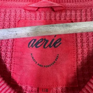 Aerie Getaway Sweatshirt Womens L Bright Red Oversized Cozy Cool Girl‎ Lounge thumbnail 6