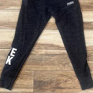 Pink Victoria’s Secret gray jogger sweatpants thumbnail 2