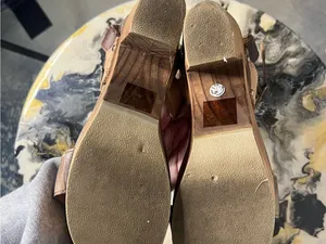 BED|STÜ Sophie Leather Wooden Platform Heeled Sandals thumbnail 15