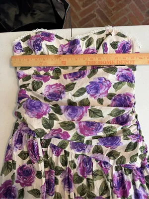Anthropologie Maeve Cotton floral Printed Midi Dress size medium NEW NWT garden thumbnail 7